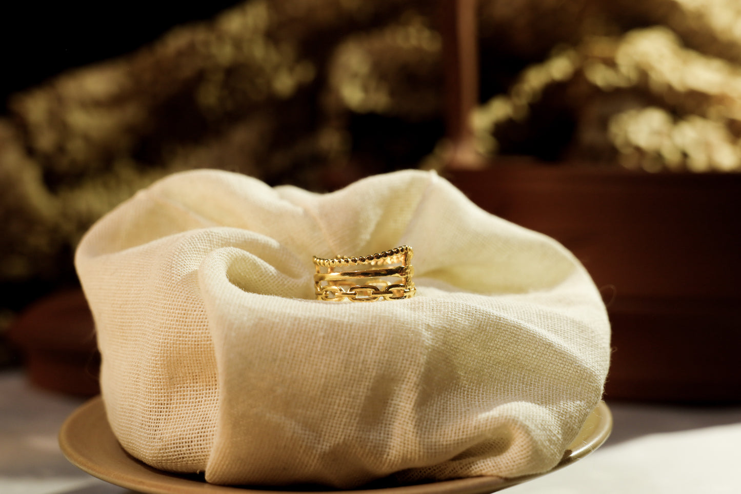 Chain's Bond -Adjustable Ring